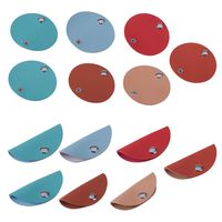 NBEADS 1 Set 14 Pcs Leather Cable Straps, 7 Assorted Colors Cable Wire Holders Earphone Cord Organizers Fastening Cable Ties Straps for Work and Travel Earbud Cable Organizer