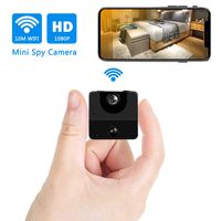 Mini Spy Hidden Camera - WiFi HD Camera PIR 30-Days Standby/Low Power Consumption Motion Detection Video Recorder Night Vision Security Small Cam(1700mAh, Black)