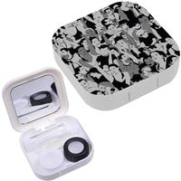 Portable Contact Lens Case Box Travel Kit Mirror + Bottle + Tweezers Container Holder [ Audience ]