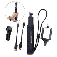 5200mAh Power Bank Handheld Selfie Stick Hand Grip Monopod Camera Mount for GoPro Hero 5/5S/4/4S/3+/3/2/1 Sony SJCAM Xiaomi Yi