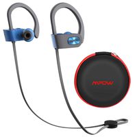 Mpow Flame Upgraded Bluetooth Headphones with Case, IPX7 Waterproof Wireless Earphones Sport W/Mic, 7-9 Hrs Playtime, in-Ear Wireless Earbuds W/Rich Bass & HiFi Stereo, Running Headphones, Blue