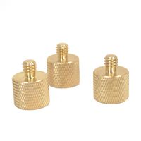 Livestream® Gear - 3/8 Female to Male 1/4" Thread Screw Reducer. Screw Converter Connects to Mic Stands, Tripods, and More. (3/8 to 1/4" Male (3pc))