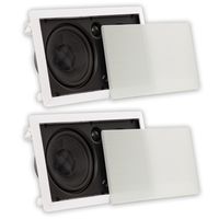 Theater Solutions TSSLCR6 Deluxe 6.5" in Wall 3-Way Compact 2 Speaker Set