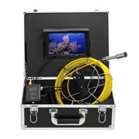Lixada Pipe Pipeline Inspection Camera Drain Sewer Industrial Endoscope Waterproof IP68 Snake Video System with 7 Inch LCD Monitor 20M/30M Cable (8GB SDcard Included)