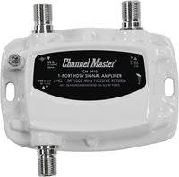 Channel Master CM-3410 1-Port Ultra Mini Distribution Amplifier for Cable and Antenna Signals