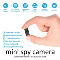 Hidden Mini Spy Camera Video Recorder,FUVISION Portable Micro Nanny Cam with Motion Detect, 90 Minutes Battery Life,Loop Recording Covert Security DVR Perfect for Home and Office