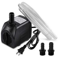 PULACO 400GPH Submersible Water Pump with 5 ft Tubing, 25W Durable Fountain Water Pump for Pond Fountain, Aquariums Fish Tank, Statuary, Hydroponics
