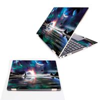 MightySkins Skin Compatible with HP Spectre x360 15.6" (2018) - Space Horizon | Protective, Durable, and Unique Vinyl Decal wrap Cover | Easy to Apply, Remove, and Change Styles | Made in The USA