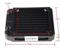 BXQINLENX 10 Pipe Aluminum Heat Exchanger Radiator for PC CPU CO2 Laser Water Cool System Computer 120mm(B)