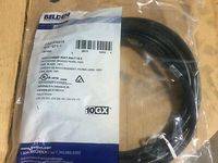 CA21100015 - Belden Category 6A 10GX Riser Patch Cord, 4-Pair, 23 AWG, Black, 15 ft.