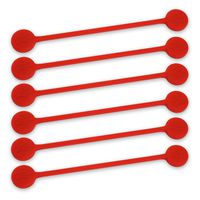 TwistieMag Strong Magnetic Twist Ties - The Lady in Red Collection - Cherry Red 6 Pack - Super Powerful Unique Solution for Cable Management, Hanging & Holding Stuff, Fidgeting, Or Just for Fun!