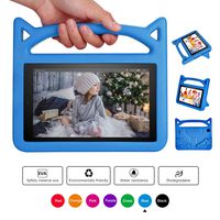 All-New Tablet 7 Case for Kids-Mr.Spades Kids Shock Proof Protective Cover Case with Handle Stand for 7 Inch Display Tablet (Compatible with 5th/7th/9th Generation, 2015/2017/2019 Release) - New Blue