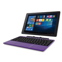 RCA Cambio 10.1 Inch 2in1 32GB Tablet with Windows 10, Intel Atom Z8350 2GB RAM, Includes Keyboard (Purple)