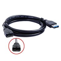 USB 3.0 PC Data SYNC Cable Cord For WD My Book Duo WDBLWE0060JCH Hard Drive Disk