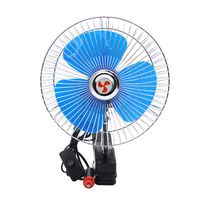 Chezaa Mini Fan,8" Inch 12V Car Fan Vehicle Clip-On Oscillating Window Dashboard Cooler,1PC (blue)