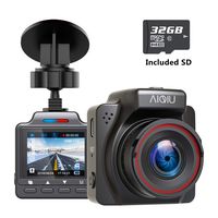 AIQiu Dash Cam with 32GB SD Card, 1296P FHD Mini Car Driving Recorder, Vehicle Dashboard Camera, G-Sensor, Loop Record, WDR, Parking Monitor, Night Vision