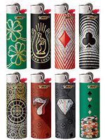 BIC Special Edition Casino Series Lighters, 2018, Set of 8 Lighters