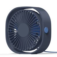 VLENIEN Desktop USB Fan,Mini Desk Fan Quiet Design 3 Adjustable Speeds for Office Desktop,Bedroom,Traveling,Outdoor Sports (Blue)