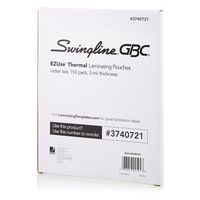Swingline GBC Thermal Laminating Sheets / Pouches, Letter Size, 3 Mil, EZUse, 150-Count (3740721)