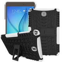 For Samsung Galaxy Tab A 8.0inch SM-T350, Hybrid Kickstand Hard Case Cover Shockproof [Anti Slip] (White)