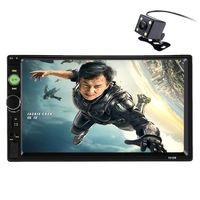 CACA Double Din Car Stereo Receiver 7 Inch Touchscreen in Dash Audio Video Player Bluetooth FM Radio MP3/4/5 TF/USB/AUX,Remote Control,Backup Camera