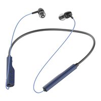 CLOUD FOX H1 Bluetooth Headphones, Neckband Bluetooth Headphones Lightweight Earbuds in-Ear Earphones with Mic, Sweatproof & 8 Hours Playtime Blue