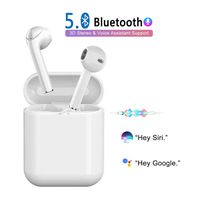 Bluetooth 5.0 Wireless Earbuds Noise Canceling Sports Headphones with【12 Hrs Charging Case】 IPX5 Waterproof 3D Stereo Earphones in-Ear Built-in Mic Headset for iPhone Apple Airpods