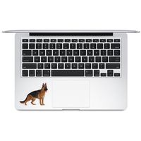 FINCIBO 2.5 x 2.5 inch German Shepherd Dog Removable Vinyl Decal Stickers for iPad MacBook Laptop (Or Any Flat Surface) - MacBook Trackpad Keyboard