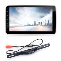 10.1-Inch Single DIN Car Stereo - Bluetooth Indash Car Stereo Touch Screen Receiver Head Unit with Backup Camera, USB, AM FM Radio, Steering Wheel Control, Hands-Free Call, Phone Link - Pyle PL1SN104