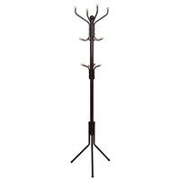 SONGMICS Metal Coat Rack 12 Hooks Display Hall Tree for Clothes Hats and Bags Espresso