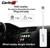 Wired Carplay USB Dongle,Android Auto, Mirroring,Smartphone Link Receiver for The Vihecle with Android System carplay Upgrade/USB Connect/SIRI Voice Control/Google and Waze maps