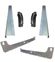 Motor City Sheet Metal - Works With 1999-07 Chevy Silverado 4DR EXT Cab Inner & Outer Rocker Panels With Cab Corners
