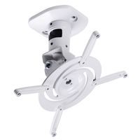 suptek Aluminum Alloy Universal Adjustable White Ceiling Projector Mount Mounting Bracket (PR01W)