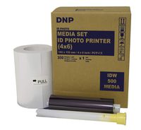 DNP IDW500 ID Printer Media, Paper & Ribbon kit. Total of 350 Prints size 4x6". EVENTPRINTERS IS THE AUTHORIZED DNP DEALER!