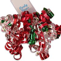 Merry Christmas Printed Bows | Quantity: 24 | Width: 5"