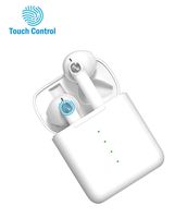 TOP True Wireless Earbuds with Charging Case,Bluetooth 5.0 Noise Cancelling Headphones，Waterproof TWS Stereo Headphones in-Ear Built-in Mic Headset Premium Sound with Deep Bass for Sport, Workout, Gym