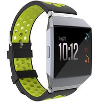 Fitian Fitbit Ionic Watch Bands, Silicone Sport Watch Band Adjustable Replacement Accessories with Ventilation Holes Watchband Bracelet Strap Wristbands for Fitbit Ionic Smart Watch