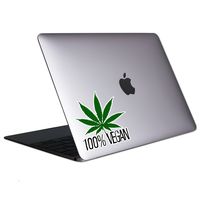 100% Vegan Pot Tablet & Laptop Sticker
