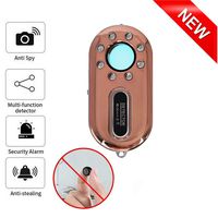 Multifunctional Infrared Detector,Anti-Spy Hidden Camera Detector Infrared with Built-in Motion Sensor & Antitheft Alarm,Ultra-Light 3-in-1 Detection & Alert Mechanism with LED Flashlight (Rose Gold)