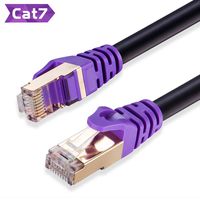 Outdoor Cat 7 Ethernet Cable 130 ft,JewMod 26AWG Heavy-Duty Cat7 Networking Cord Patch Cable RJ45 Network Cable Cord 10Gbps 600MHz LAN Wire Cable STP Waterproof Direct Burial Ethernet Cable