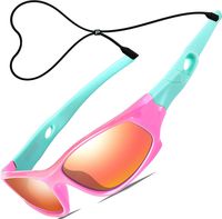 ATTCL Kids Hot TR90 Polarized Sunglasses Style For Boys Girls Child Age 3-10 5025-Pink-Blue