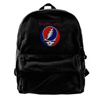 Grateful-Dead-Jerry Canvas Backpack School Laptop Bag For Women & Men Travel Bookbag