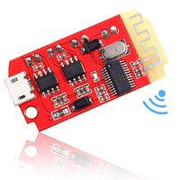 Icstation Bluetooth Receiver Board BT 5.0 Stereo Audio Amplifier 2x5W Mini Power Amp Module 3.7-5V for DIY Wireless Speaker