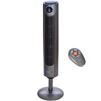Arctic-Pro Digital Screen Oscillating Tower Fan with Remote Control, Dark Gray, 42-Inch