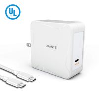 LIFANTE 61W USB-C Power Adapter Charger, Power Delivery Fast Charging USB C Brick Compatible with New MacBook Pro 13Inch 2018,2017,2016 MNF72LL/A A1706 [UL Listed]