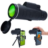 Super Clear 12x50 Monocular Telescope, High Powered High Optical Monocular with Dual Focus Zoom, Portable Waterproof & Fogproof Telescope for BirdWatching, Traveling, Hunting, Camping, Outdoors Climbi