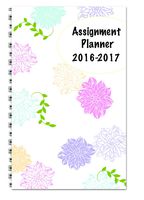 House of Doolittle 2016-2017 Weekly Academic Planner Assignment Book, Floral, 5 x 8" (HOD274RTG70-17)