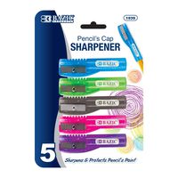 BAZIC Pencil's Cap Sharpener, 5/pack (1939-24)