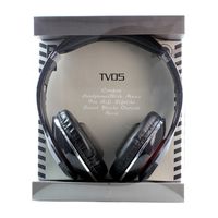 GummyCase HD Sound Solid Glossy Wired Double Earpiece Ear-Cup Over The Ear Headband Headset Headphone Earphone Built-in Microphone Hands-Free Calls Sweat Proof with 3.5mm Jack, Black