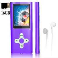 Mp3 Player,Music Player with a 16 GB Memory Card Portable Digital Music Player/Video/Voice Record/FM Radio/E-Book Reader/Photo Viewer/1.8 LCD